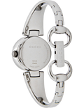 Gucci Guccissima Diamonds Mother of Pearl Dial Silver Steel Strap Watch For Women - YA134504
