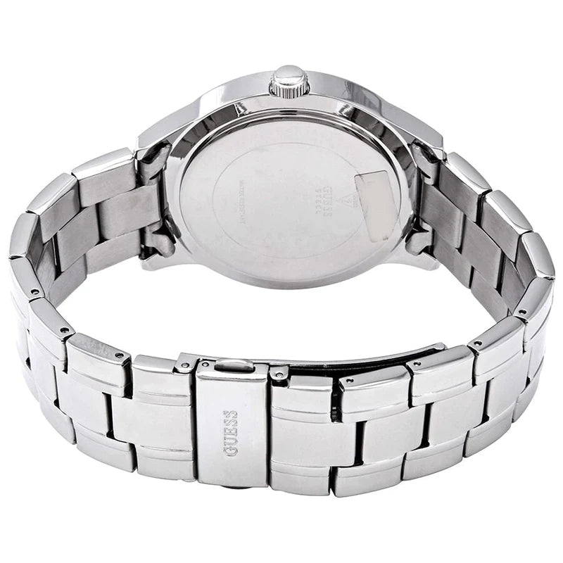 Guess Bedazzle Diamonds Silver Dial Silver Steel Strap Watch For Women - W1097L1