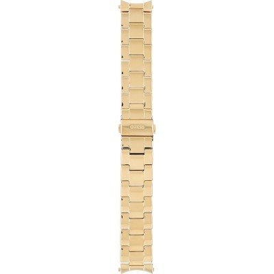 Guess Mini Sunrise Quartz Blue Dial Gold Steel Strap Watch For Women - W0448L6