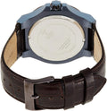 Guess Force Quartz Brown Dial Brown Leather Strap Watch For Men - W0674G5