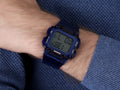 Guess Stealth Blue Dial Blue Rubber Strap Watch for Men - GW0270G3