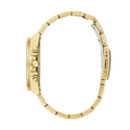 Guess Confetti Chronograph Rainbow Dial Gold Steel Strap Watch For Women - GW0483L4
