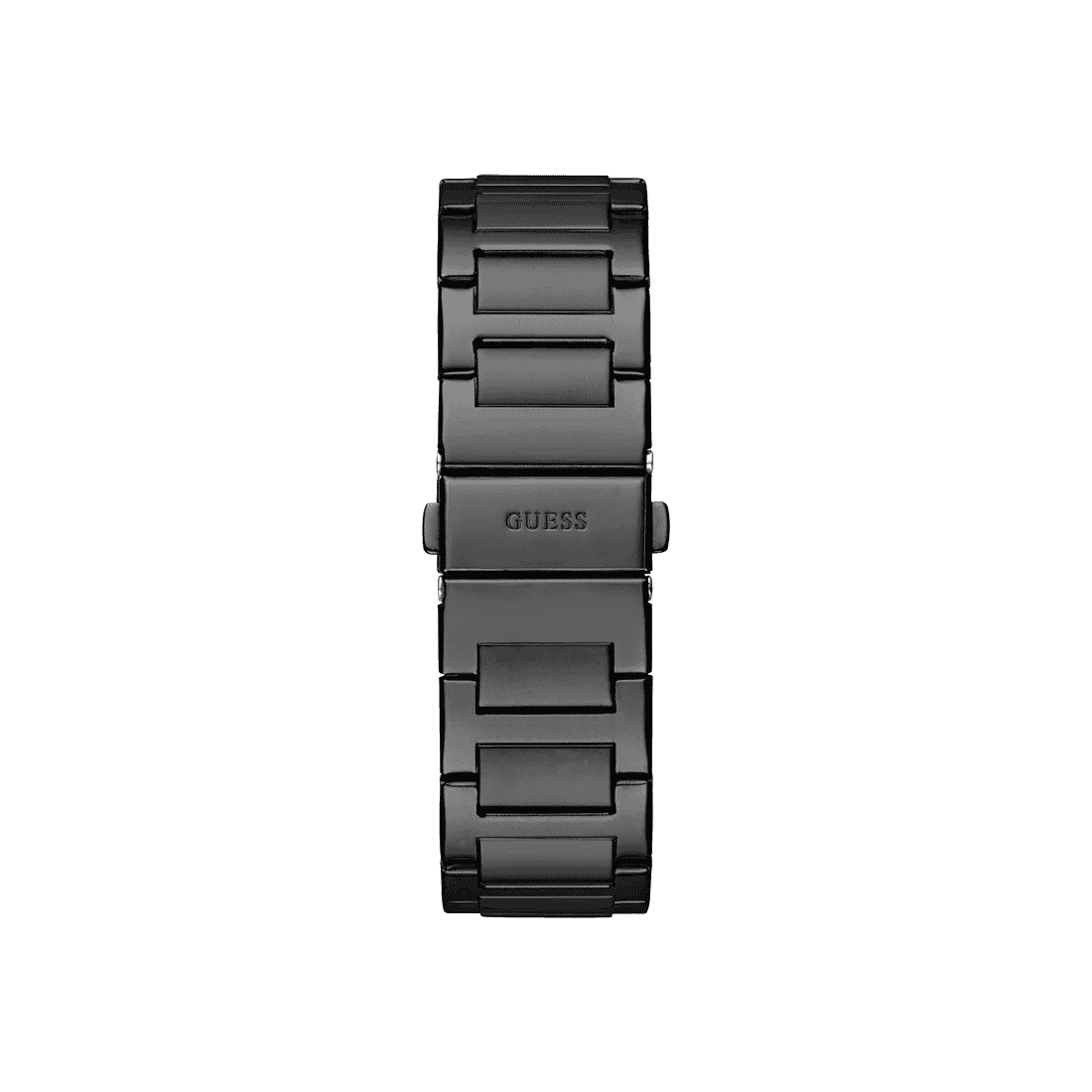 Guess Integrity Analog Black Dial Black Steel Strap Watch for Men - GW0631G2