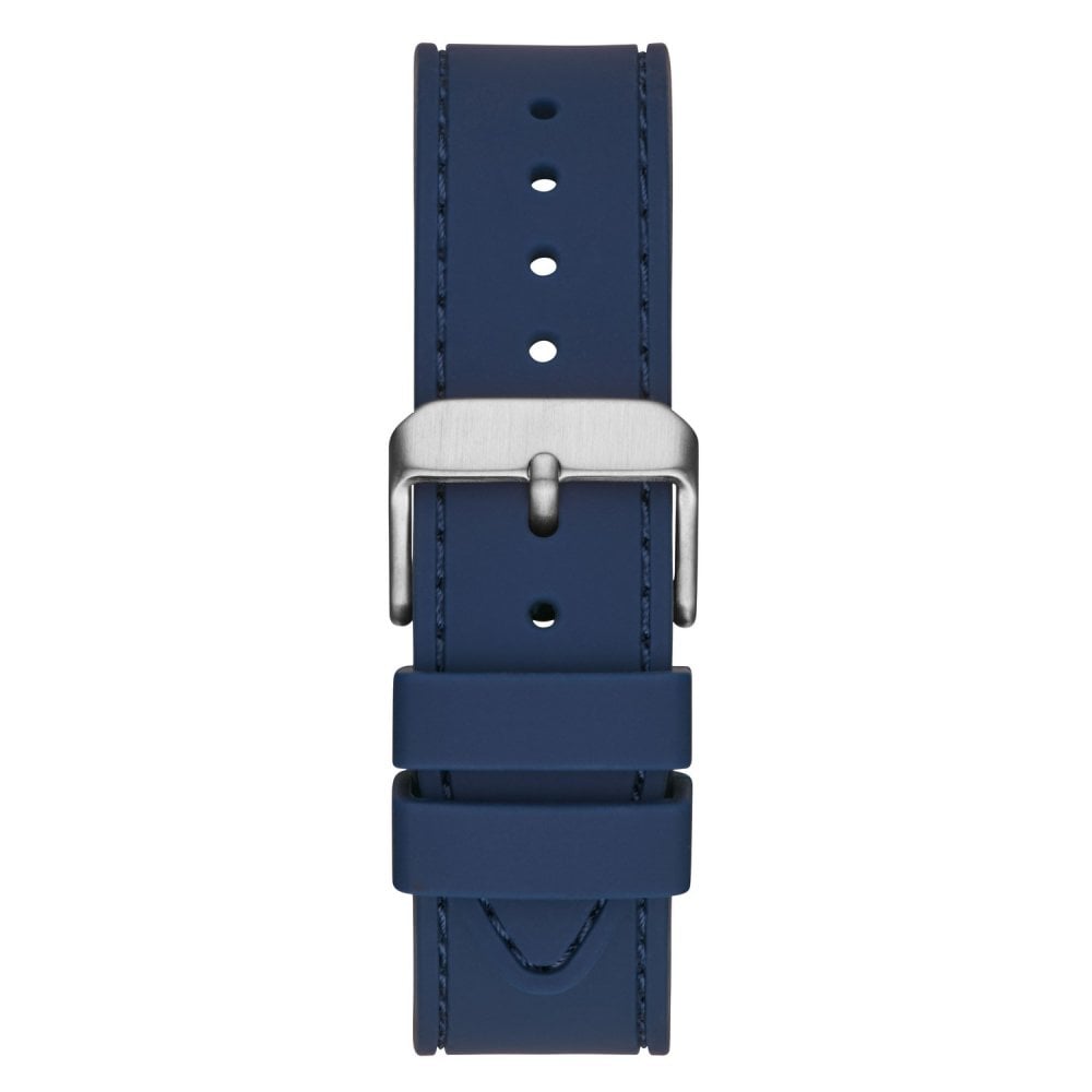 Guess Odyssey Multifunction Blue Dial Blue Rubber Strap Watch For Men - W1108G4