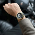 Guess Trophy Multifunction Black Dial Black Rubber Strap Watch for Men - GW0333G2