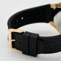 Guess Asteria Multifunction Gold Dial Black Rubber Strap Watch For Women - GW0620L2