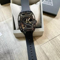Guess Legend Analog Black Dial Black Rubber Strap Watch For Men - GW0648G1