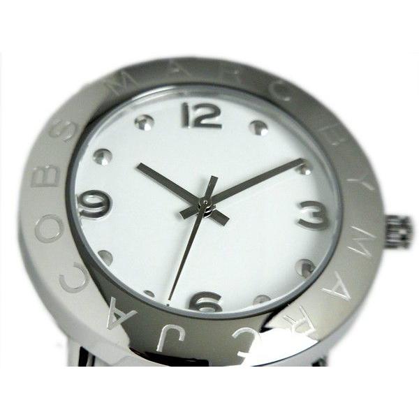 Marc Jacobs Amy White Dial White Leather Strap Watch for Women - MBM1136