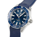 Tag Heuer Aquaracer Blue Dial Blue Rubber Strap Watch for Men - WAY111C.FT6155