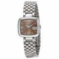 Gucci G-Gucci Brown Dial Silver Steel Strap Watch For Women - YA125413