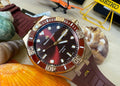 Maurice Lacroix Aikon Venturer Asia Special Edition Red Dial Red Rubber Strap Watch For Men - AI6058-BRZ6B-530-6
