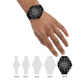 Tommy Hilfiger Larson Chronograph Black Dial Black Rubber Strap Watch For Men - 1791921