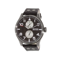 Hugo Boss Aeroliner Maxx Quartz Black Dial Black Nylon Strap Watch For Men - HB1513086