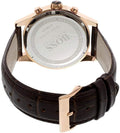 Hugo Boss Jet Grey Dial Brown Leather Strap Watch for Men - 1513281