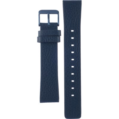 Hugo Boss Time One Blue Dial Black Leather Strap Watch for Men - 1513431