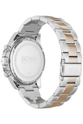 Hugo Boss Here Chronograph Black Dial Two Tone Steel Strap Watch for Men - 1513757