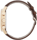 Hugo Boss Navigator Grey Dial Brown Leather Strap Watch for Men - 1513496