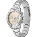 Hugo Boss Novia Pink Dial Silver Steel Strap Watch for Women - 1502615