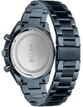 Hugo Boss Santiago Grey Dial Blue Steel Strap Watch for Men - 1513865