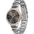 Hugo Boss Signature Grey Dial Silver Steel Strap Watch for Men - 1502569