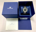 Swarovski Lovely Crystal Black Dial Silver Steel Strap Watch for Women - 1160305