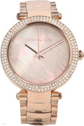 Michael Kors Parker Rose Gold Dial with Diamonds Rose Gold Steel Strap Watch for Women - MK6426