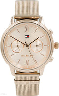 Tommy Hilfiger Blake Quartz Gold Dial Gold Mesh Bracelet Watch for Women - 1782303
