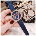 Guess Little Flirt Quartz Blue Dial Blue Leather Strap Watch For Women - W0456L6