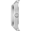 Emporio Armani Federica Three-Hand Date Blue Dial Silver Steel Strap Watch For Women - AR11593