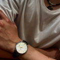 IWC Portofino Automatic White Dial Black Leather Strap Watch for Men - IW356517