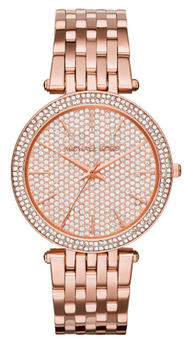 Michael Kors Darci Rose Gold Dial Rose Gold Steel Strap Watch for Women - MK3439