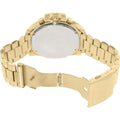 Diesel Mega Chief Chronograph Gold Dial Gold Steel Strap Watch For Men - DZ4360