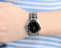Tissot T Trend Couturier Lady Black Dial Silver Steel Strap Watch For Women - T035.210.11.051.00