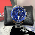 Tissot Seastar 1000 Chronograph Blue Dial Silver Steel Strap Watch For Men - T120.417.11.041.00