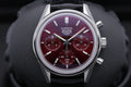 Tag Heuer Carrera Automatic Chronograph Red Dial Black Leather Strap Watch for Men - CBK221G.FC6479