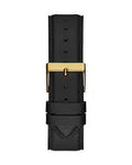 Guess Multifunction Chronograph Green Dial Black Leather Strap Watch For Men - GW0389G7