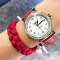 Coach Madison White Dial Red Leather Strap Watch for Women - 14502407