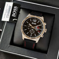 Hugo Boss Professional Black Dial Black Silicone Strap Watch for Men - 1513525