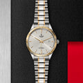 Tudor Style Automatic Silver Dial Two Tone Steel Strap Watch for Men - M12713-0003