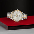 Tudor Style Automatic Silver Dial Two Tone Steel Strap Watch for Men - M12713-0003