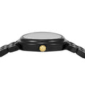 Tory Burch Oval Black Dial Black Steel Strap Watch for Women - TBW6035