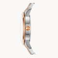 Tory Burch Collins White Dial Two Tone Steel Strap Watch for Women - TBW1305