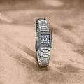 Emporio Armani Genni Analog Mother of Pearl Dial Silver Steel Strap Watch for Women - AR11662