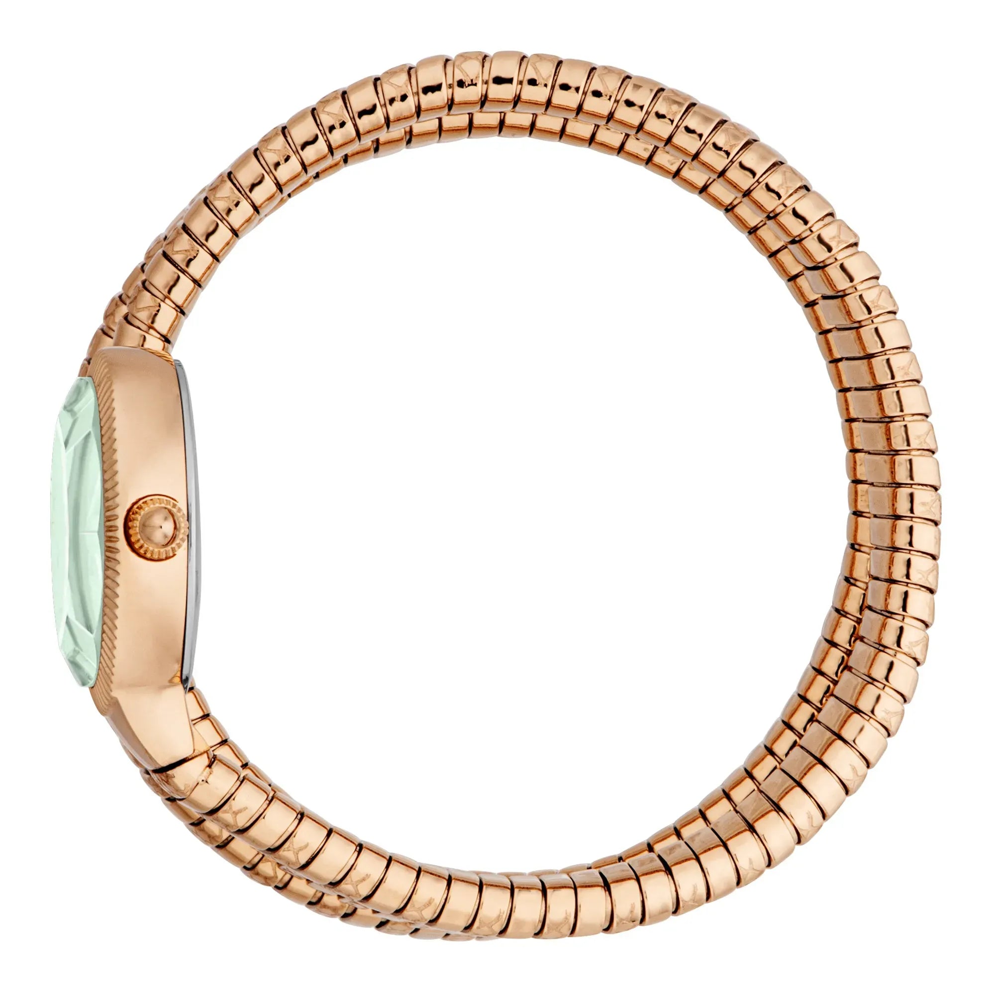 Just Cavalli After Party Green Dial Rose Gold Steel Strap Watch for Women - JC1L269M0035