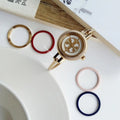 Tory Burch Riva Gold Dial Gold Steel Strap Watch for Women - TBW4029