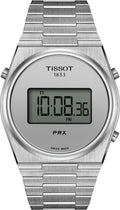 Tissot Digital Quartz Silver Dial Silver Steel Strap Watch for Men - T137.463.11.030.00
