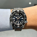 Seiko Prospex Diver Scuba Automatic Blue Dial Silver Steel Strap Watch for Men - SBEJ021