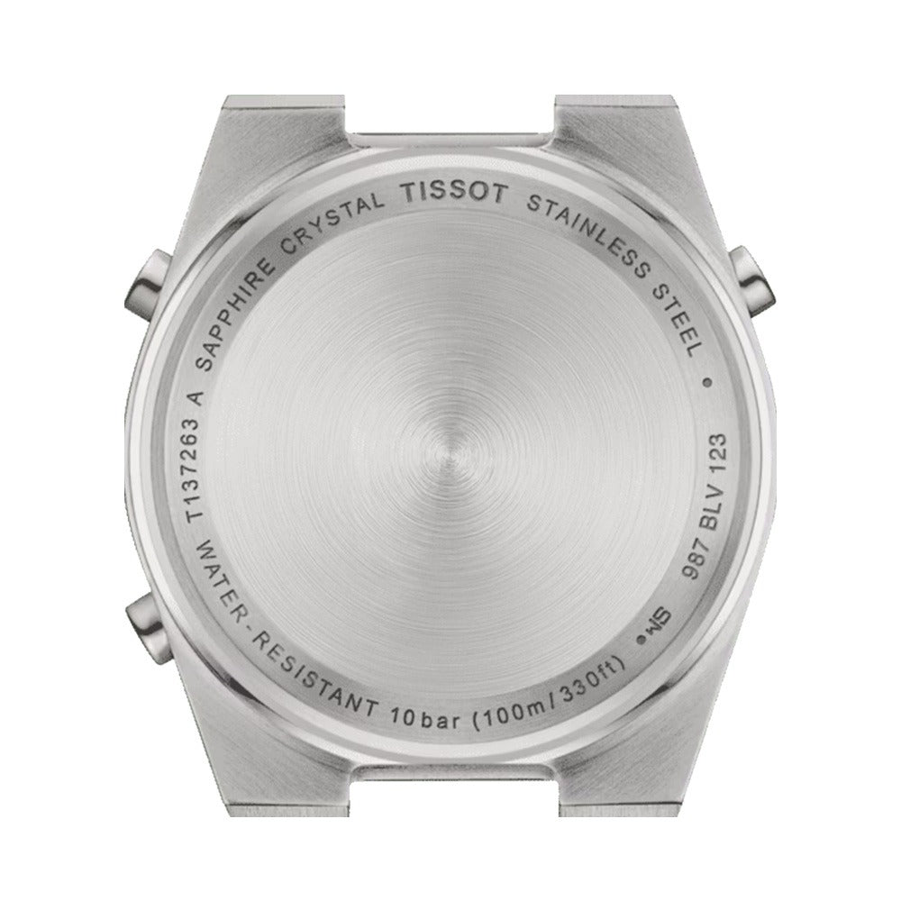 Tissot Digital Quartz Silver Dial Silver Steel Strap Watch for Men - T137.463.11.030.00