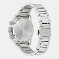 Versace Greca Dome Chronograph Blue Dial Silver Steel Strap Watch for Men - VE6K00323