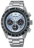 Seiko Prospex Speedtimer 41.4 Solar Chronograph Blue Dial Silver Steel Strap Watch for Men - SSC935